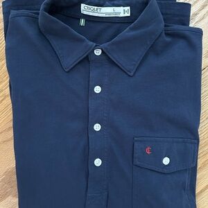 Criquet Men's Deep Blue Casual Shirt